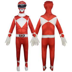 Costumes d'Halloween de super-héros de séries TV et de films multicolores Vente en gros Costume de <span class=keywords><strong>rangers</strong></span> puissants - Product Image 4