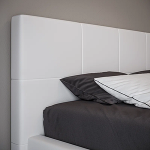 <span class=keywords><strong>Lit</strong></span> superposé king size rembourré avec cadre de <span class=keywords><strong>lit</strong></span> superposé avec <span class=keywords><strong>rangement</strong></span> et DEL au design exclusif avec plateforme entièrement capitonnée - Product Image 3