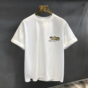 100% Cotton Men OEM ODM Gold Thread Embroidery Custom Embroidery T Shirts Designs