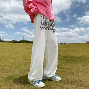 Nuovi <span class=keywords><strong>pantaloni</strong></span> <span class=keywords><strong>bianchi</strong></span> di lusso di moda di strada Waffle <span class=keywords><strong>in</strong></span> <span class=keywords><strong>maglia</strong></span> schiumante <span class=keywords><strong>pantaloni</strong></span> sportivi dritti Waffle <span class=keywords><strong>pantaloni</strong></span> Casual da esterno uomo - Product Image 3