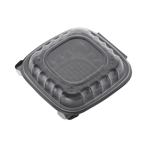 Tiya biểu tượng tùy chỉnh xử lý PP nhựa container thực phẩm ăn trưa thực phẩm Takeaway hộp Togo kép màu Lò vi sóng container - Product Image 1