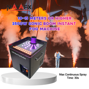 Macchina del fumo MAYAFX Fog Jet 3500W con controllo remoto DMX, LED RGB, getto di CO2, modello verticale per spettacoli teatrali e <span class=keywords><strong>musica</strong></span> - Product Image 1