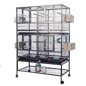 Meerlagige Metalen Plastic Vogelkooien Voor Papegaaienvinken Kleine Vogels-Heavy-Duty Vogelkooi Verwijderbare Trays Feeders Binnenshuis - Product Image 4