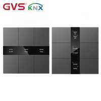 Panneau mural intelligent KNX pour hôtels et bâtiments, interrupteur à bouton-poussoir, unité de contrôle pour maison et hôtel