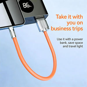 Nouveau câble de charge rapide portable et court 2026 avec indicateur lumineux, câble de données Type C pour iPhone 17, Samsung, Power Bank - Product Image 2