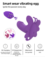 Vibrateur portable à télécommande, vibromasseur pour femmes, point G, clitoris, culotte invisible, vibromasseur papillon, jouets sexuels 18