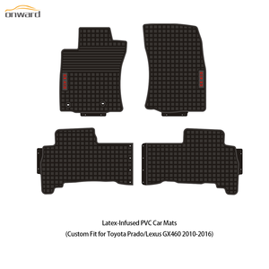 อุปกรณ์ตกแต่งรถยนต์ แผ่นรองพื้นรถยนต์แบบสากล OEM ทนทาน กันน้ำ กันลื่น สำหรับรถยนต์โตโยต้า ปราโด และเล็กซัส GX460 ผลิตจากวัสดุ PVC - Product Image 2