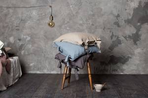 Fundas de Cojín Lumbar de Algodón 100% Tejido a Cuadros con Acabado Natural Stonewashed, 200 Hilos, Suaves, Tipo Lino, con Cierre de Cordón - Product Image 5