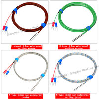Encapsulated Six Sided Clamp T/J/K Type Thermocouple with a Diameter of 3*30mm, Waterproof and Oil Resistant Temperature Sensor