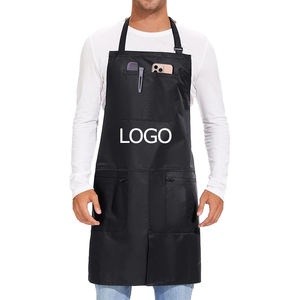 All'ingrosso Logo personalizzato impermeabile in <span class=keywords><strong>nylon</strong></span> appeso per la pulizia del supermercato Chef stilista barbiere ristoranti bellezza grembiule per unghie - Product Image 1
