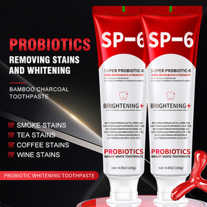 Pasta Dental Blanqueadora Probiótica Más Vendida <span class=keywords><strong>de</strong></span> 140g para Reparación del Esmalte, Eliminación <span class=keywords><strong>de</strong></span> Manchas Amarillas, Aliento Fresco, Menta, Pasta Dental Blanca - Product Image 4