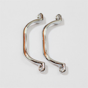 Tirador de Cajón de Aleación de Zinc, 96 mm de Distancia entre Agujeros, Color Cromo, Forma de Barra Minimalista, Tirador para Puerta de Mueble o Armario - Product Image 4