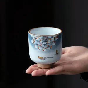 70ml Japanese Style Cup Handmade Ceramic Espresso Latte Stoneware Tea Cup