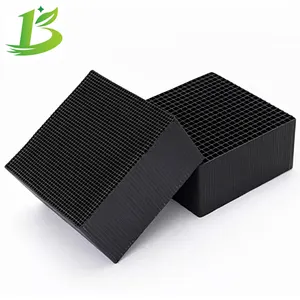 Boyue Honeycomb High Adsorption Activated Carbon Charcoal For Air Purification Honeycomb Cube