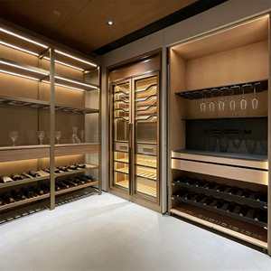 Enfriador de Vino Eléctrico de Lujo Personalizado OEM, <span class=keywords><strong>Bodega</strong></span> Climatizada de Acero Inoxidable con Control de Temperatura y Humedad para el Hogar, Hotel o Bar de Vinos - Product Image 3