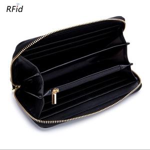 Ladies Zipper Clutch <b>Wallet</b> Long Genuine Leather <b>RFID</b> New Women's <b>Wallet</b> Ready to Ship - Product Image 5