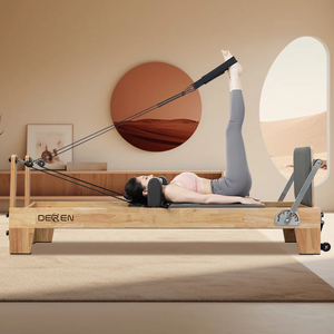 Máquina de <span class=keywords><strong>Pilates</strong></span> <span class=keywords><strong>Reformer</strong></span> de Madera de Roble Duradera de Alta Calidad OEM ODM para Uso en el Hogar y en Estudios de <span class=keywords><strong>Pilates</strong></span> - Product Image 2