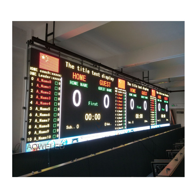 SMD Waterproof Outdoor Football Stadium Perimeter Led Screen Display/Advertising Outdoor Led Large Screen
