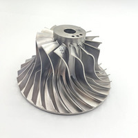 Conception CMSX-4 de roue de turbine de turbocompresseur de moteur à réaction de coulée sous vide de CMXS-10