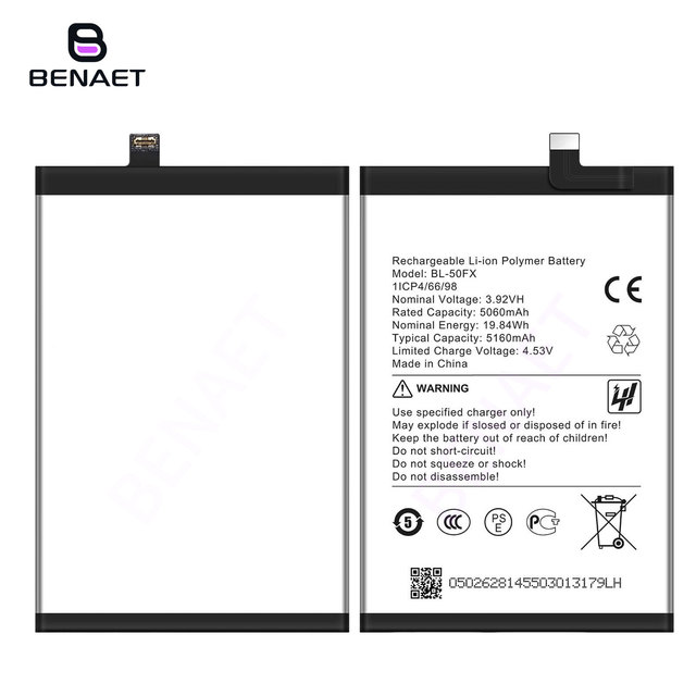 High Quality 5160mAh 3.92V BL-50FX Replacement Lithium Battery for Infinix HOT 60 PRO/X6885 Mobile Phone Battery