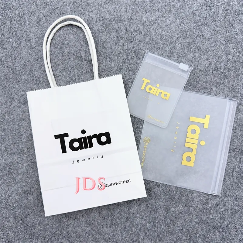 High quality Small Jewelry Frosted Packaging Plastic Bags Wholesale Zipper Bags With Logos Mini Earring Ziplock Zip Pouch