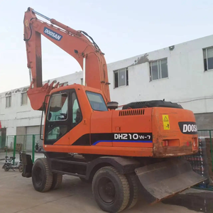 Excavadora de ruedas usada de la marca coreana más vendida, Doosan DH210W-7, en buen estado, excavadora de neumáticos DOOSAN 210 de segunda mano en venta. - Product Image 1