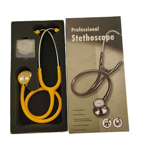 Estetoscopio de doble cara de aleación de zinc plástico para enseñanza médica y uso de diagnóstico para estudiantes de medicina y clínicas de hospital - Product Image 2