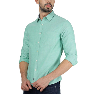 Camisa de Algodón Tejido para Hombre, Elegante, Manga Larga, Casual, con Botones al Frente, Cómoda, Estilo Smart Casual para Uso Diario, Venta al Por Mayor - Product Image 5