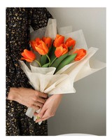 Papier d'emballage en coton floral, papier intérieur imperméable extractible, fournitures d'emballage floral en gros