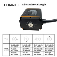 LONVILL, escáner de montaje fijo, lector de código de barras industrial a la venta, escáner de código QR Android con USB RS232