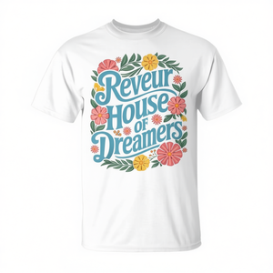 Reveur House Of Dreamers T-Shirt School Spirit Design imprimé floral unisexe taille adulte - Product Image 2