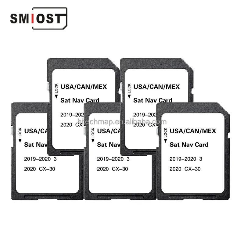 SMIOST CX5 pour Mazda CX3 2023 Nap CX 30 Sat Nav GPS carte SD mise à jour carte modifiable CID Memorial USA CAN 1B