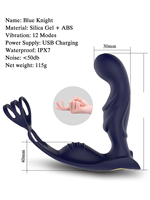 Großhandel 12-Gang Fernbedienbare Analsex-Spielzeuge für Männer, Prostata-Massagegerät und Analplugs mit Vibrationsfunktion