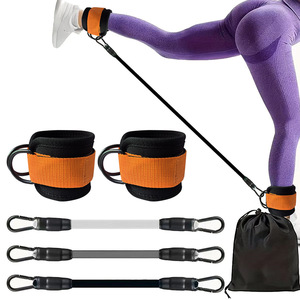 Fasce di Resistenza con Polsini per Esercizi <span class=keywords><strong>Gambe</strong></span>, Attrezzatura per <span class=keywords><strong>Allenamento</strong></span> Fianchi, Bande per <span class=keywords><strong>Gambe</strong></span>, Attrezzatura per <span class=keywords><strong>Allenamento</strong></span> Glutei - Product Image 1