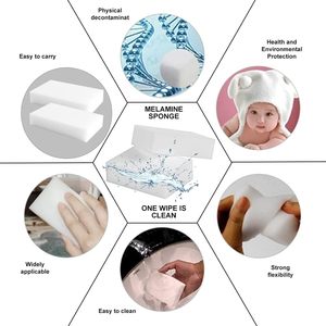 Éponges magiques de nettoyage, gommes à effacer pour toutes les surfaces, cuisine, salle de bain, meubles, <span class=keywords><strong>cuir</strong></span>, voiture, acier, mélamine, nettoyant universel - Product Image 6