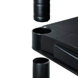 Black 5 Layer Storage Heavy Duty <strong>Plastic</strong> Storage Multi Layer Salon <strong>Shelves</strong> White <strong>Plastic</strong> <strong>Shelf</strong> Kitchen <strong>Shelf</strong> - Product Image 3