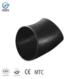 מפעל מותאם אישית שחור פלדה פחמן דו-יצוק מרותך 45 90 מעלות astm 180 45 מעלות 180 החלקה חלקה - Product Image 2