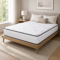 Matelas enroulable avec ressorts ensachés individuellement, tissu tricoté de qualité supérieure