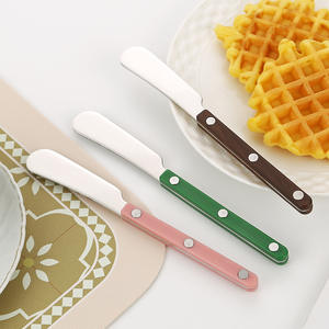 新型亚克力手柄不锈钢果酱奶酪黄油刀撒布机 - Product Image 5