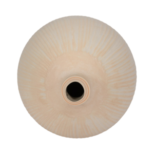 Vaso decorativo in vetro con rigature verticali per soggiorno, camera da letto, ufficio, decorazione da tavolo - Product Image 5