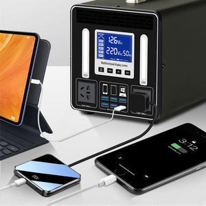 Bloc d'alimentation portable d'extérieur 220V grande capacité pour <span class=keywords><strong>camping</strong></span>-<span class=keywords><strong>car</strong></span>, <span class=keywords><strong>camping</strong></span>, énergie solaire, alimentation de secours 500W - Product Image 2