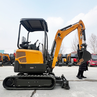Nouvelle conception de mini-excavatrices Kubota avec moteur EPA, excavatrice à chenilles, excavatrice compacte
