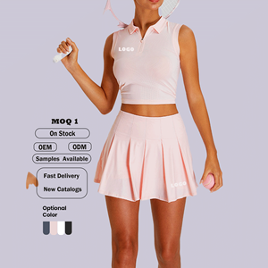 ชุดเทนนิส ชุดพิคเคิลบอล ชุดยูนิฟอร์ม ชุดกีฬา ชุดฟิตเนส ชุดกอล์ฟ เสื้อโปโล กระโปรง ชุดเซ็ตพร้อมกางเกงขาสั้น - Product Image 1