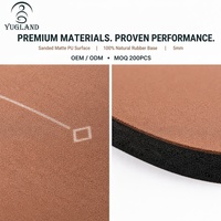 Tapete de Yoga Yugaland de PU Lijado, Modelo 210 Rounds Flagship, 183*68cm, Base de Goma para Gimnasio Profesional