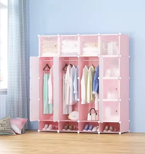 Armario Plegable DIY Económico para Sala de Estar con Contenedor de Almacenamiento de Ropa y <span class=keywords><strong>Zapatero</strong></span> - Product Image 6