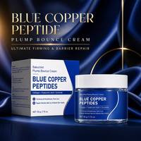 Crème Visage Repulpante au Peptide Bleu Bakuchiol GHK-Cu, Peptide de Cuivre, Raffermissante, Anti-Âge, Hydratante, Crème Peptidique GHK-Cu