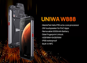 2025 UNIWA W888 grande batterie Android téléphone portable chinois PTT téléphones mobiles robustes <span class=keywords><strong>avec</strong></span> grande batterie - Product Image 5