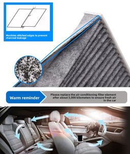 Filtre de climatisation en gros OE 90915YZZE1 Modèle 018 Taille 215*219*17 pour Vios Verso Prado Great Wall Carmy 2.4 Hafei - Product Image 4