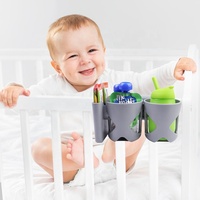 Plateau à collation multifonctionnel 3 en 1 Porte-gobelet double avec support pour téléphone Porte-gobelet pour siège de voiture pour bébé