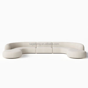 लिविंग रूम फर्नीचर आधुनिक लक्जरी डिजाइन घर के फर्नीचर लिविंग रूम सोफा सेट मॉड्यूलर सेक्शनल सोफा सेट - Product Image 2